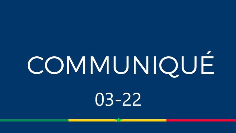 En-tête du communiqué officiel