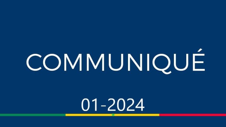 En-tête du communiqué officiel